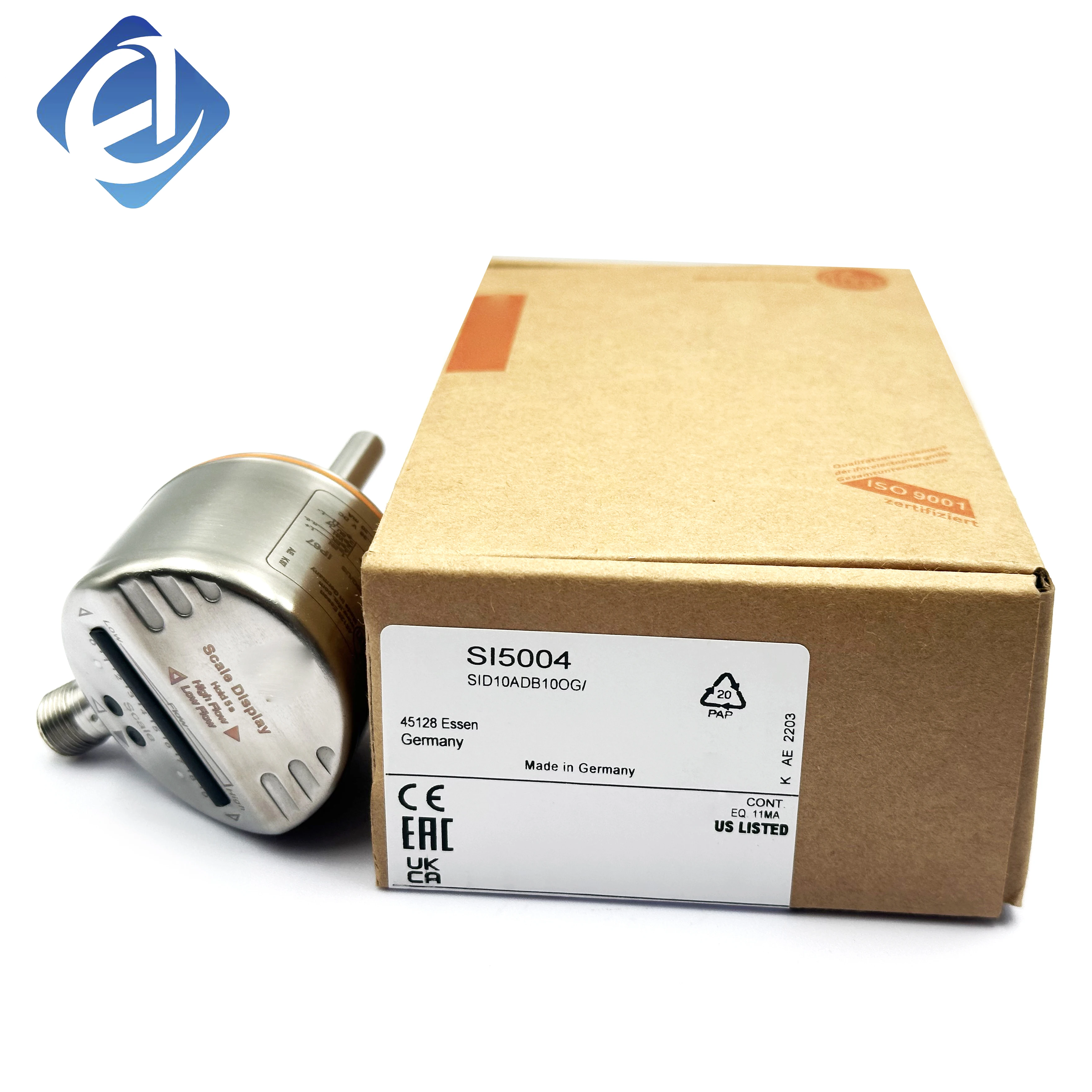 New Original SI5004 Sick SI5004 series inductive proximity sensor, used for metal object detection, mechanical positioning and travel limit signal sensing in industrial automation equipment.