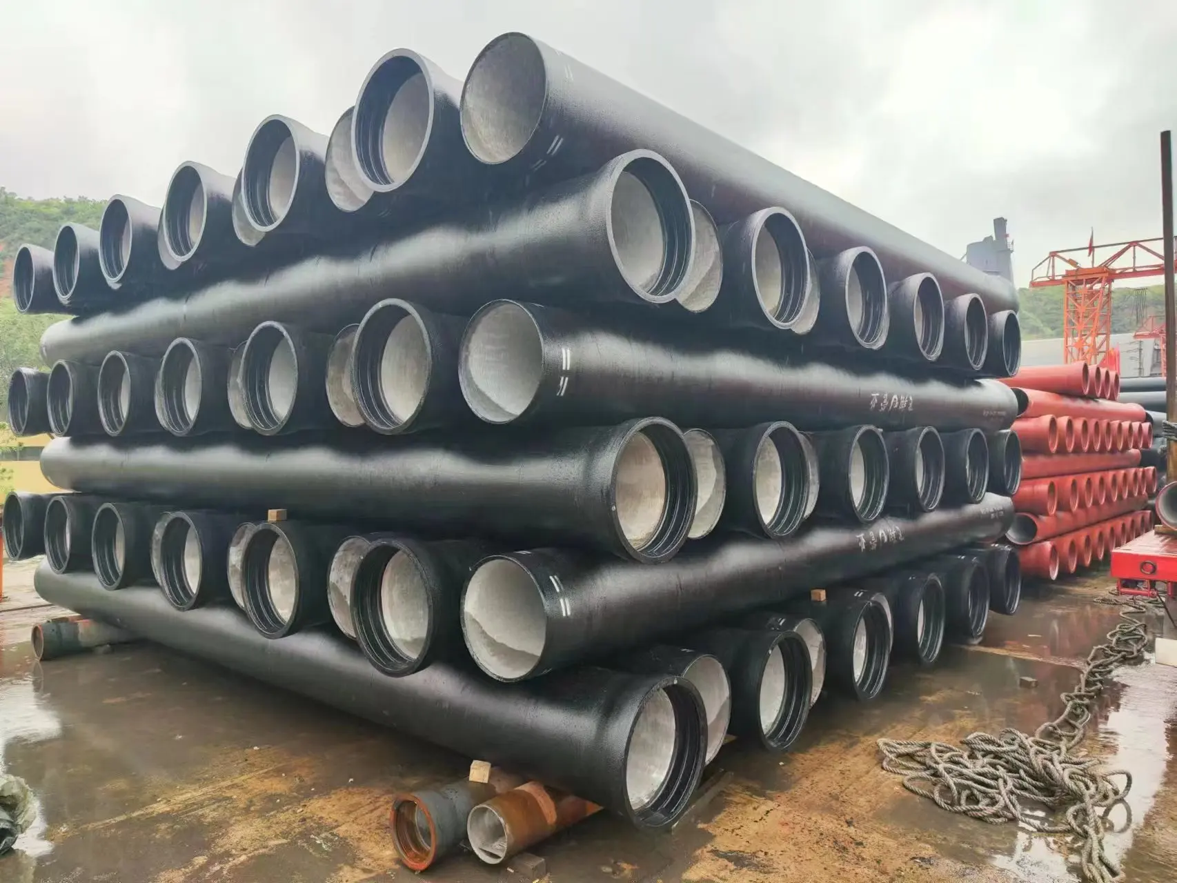 100mm Ductile Iron Pipes Centrifugal Di Ductile Cast Iron Pipe Iso2531 ...