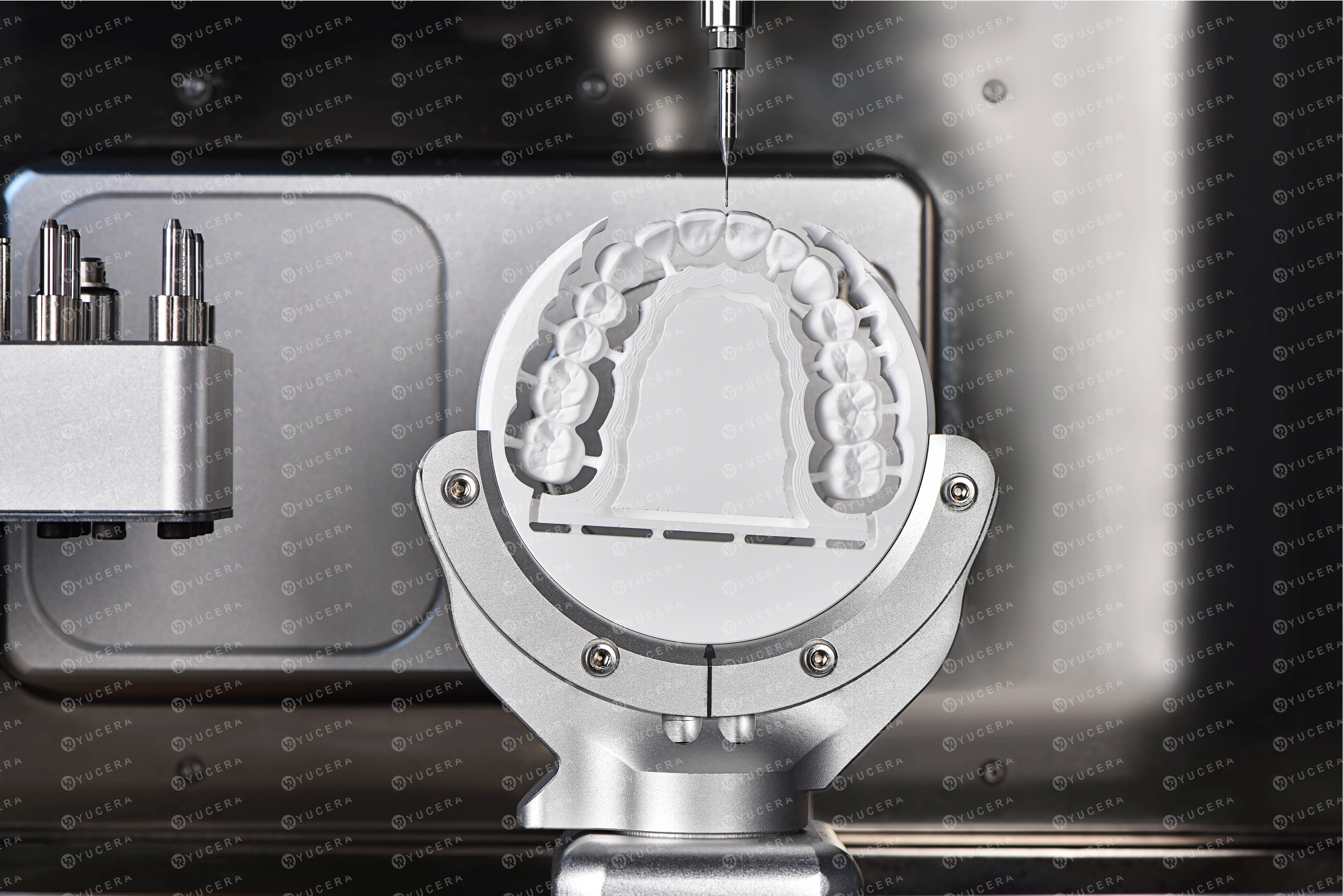YUCERA YRC-5X 5-Axis Dental Mill ±5μm Precision for Implant Abutments & Full-Arch Bars