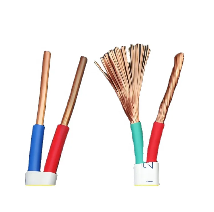 High Quality BVVB Flat TPS Cable Twisted Pair and Grounding Wire 1/1.5/2.5/4/6/10MM Grounding Cable