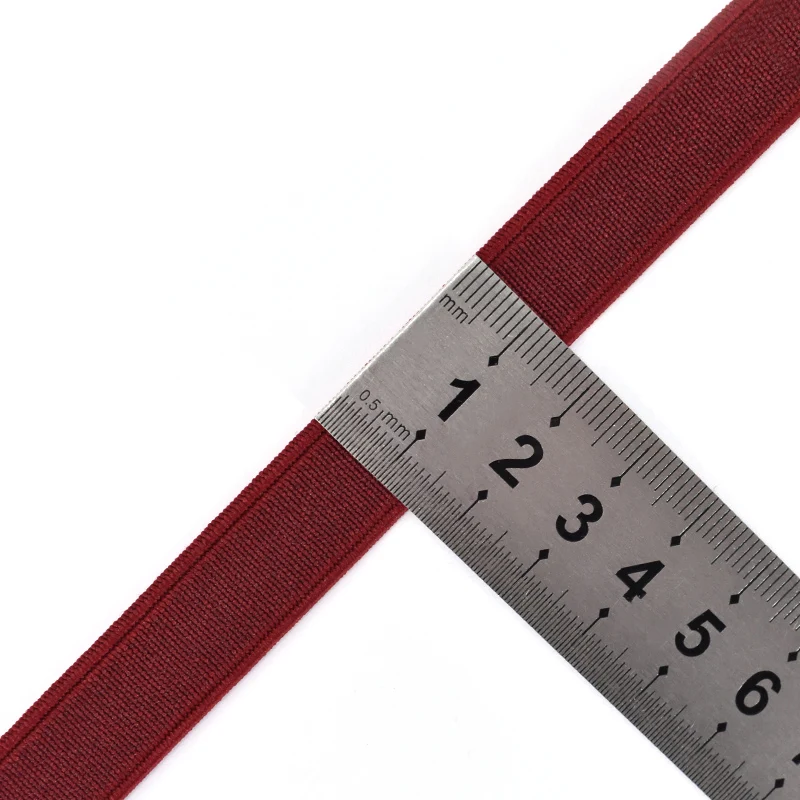 Garment Processing Accessories Flat Braided Elastic Band for Sewing Elastique Custom Strap