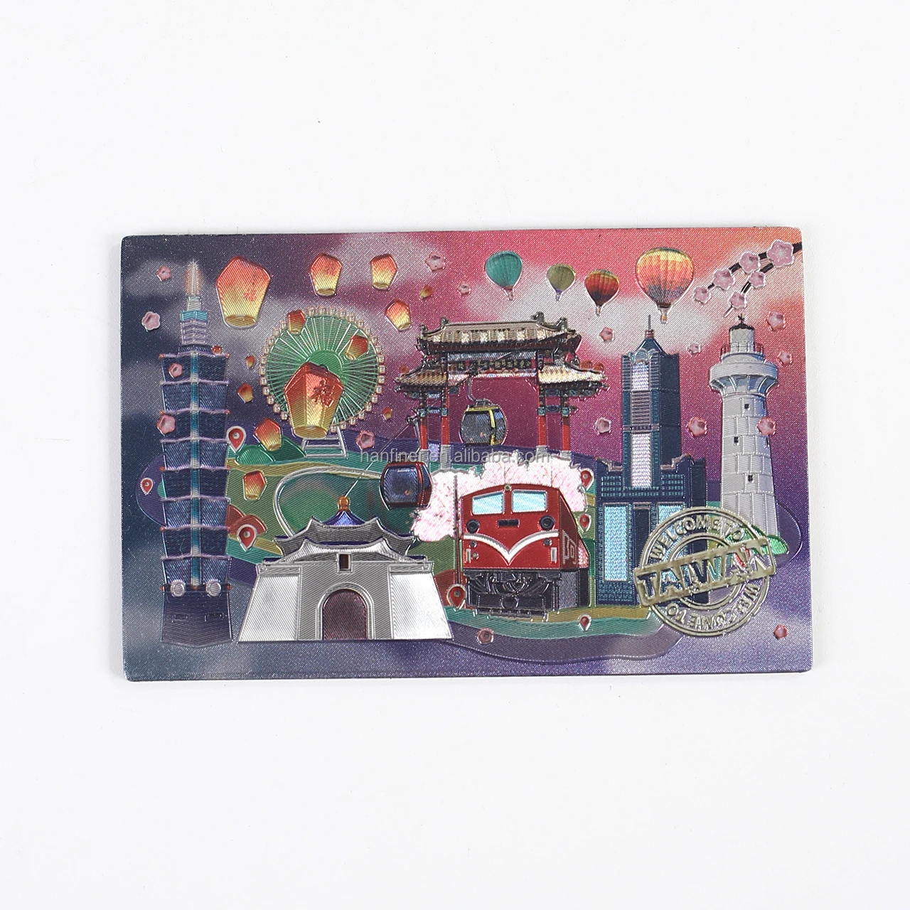 MUYU Magnete 3D Bangkok Thailandia – Souvenir Da Frigo In Poliresina – 7x5 Cm – Fatto A Mano