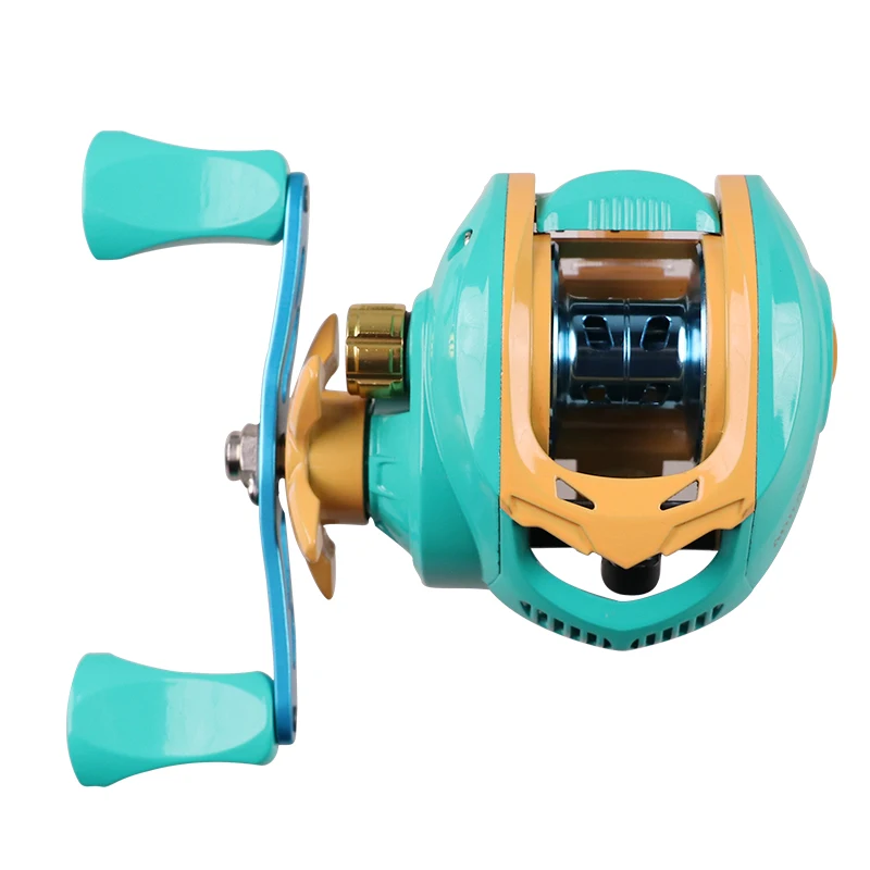 KALIOU Colorful Baitcasting Reel for Saltwater Fishing - 7.2:1 Gear Ratio, Instant Cast System, 8kg Max Drag, 270g Weight KALIOU Colorful Baitcasting Reel for Saltwater Fishing - 7.2:1 Gear Ratio, Instant Cast System, 8kg Max Drag, 270g Weight