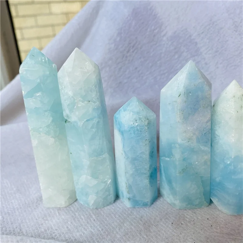 crystal point Blue Aragonite Point blue aragonite tower blue aragonite crystal