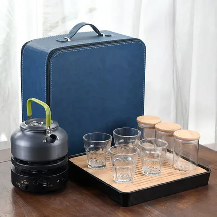 Household Cup Business Gift Accessories New Portable Tea Set White Chinese Ceramic Tea Set for Travel & Office