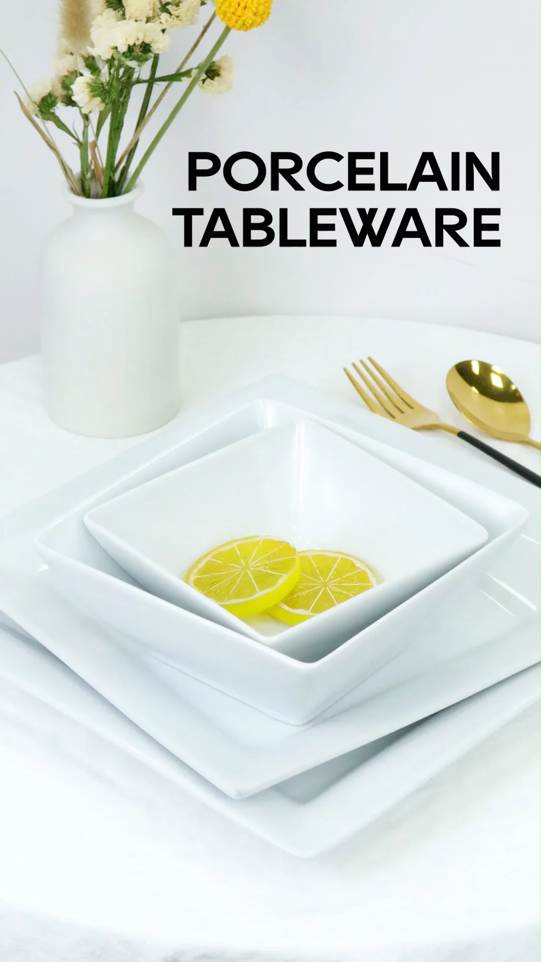 Dinnerware Wholesale Modern Exquisite White Ceramic Tableware