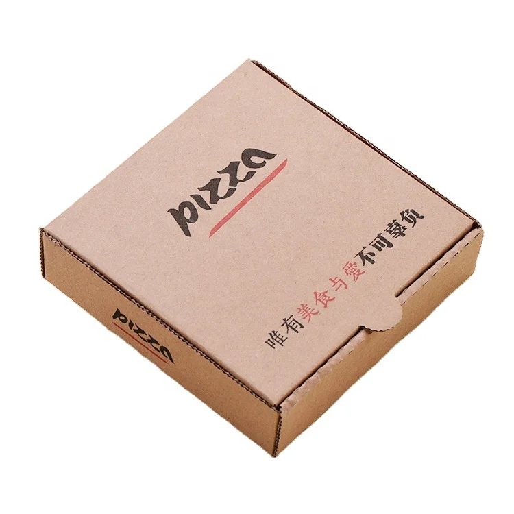 Free samples OEM Factory Custom Printed corrugated paper lunch fast food pizza packaging box