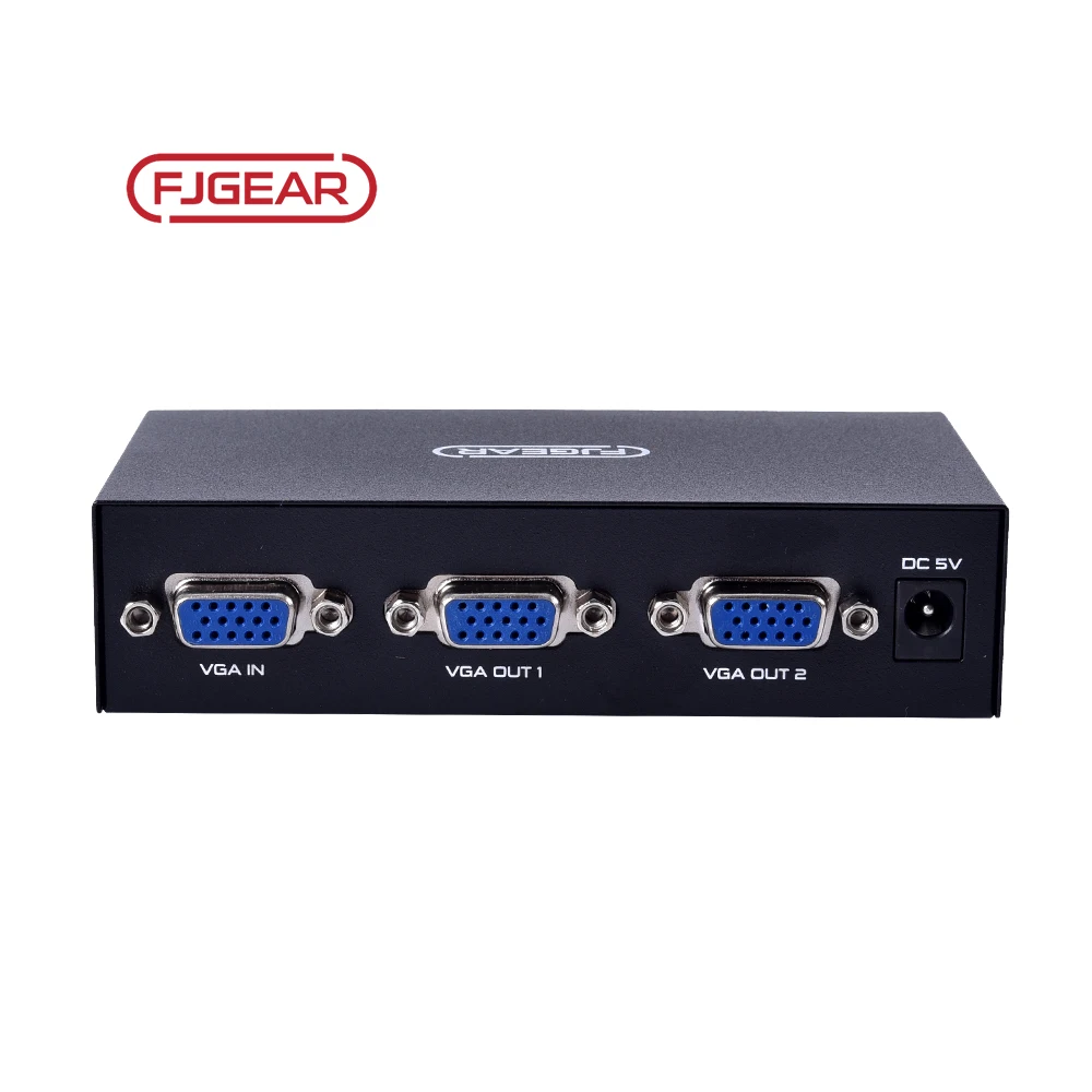 FJ-2002 Fjgear VGA Video Splitter - 2 Port, 200mhz, Plug & Play