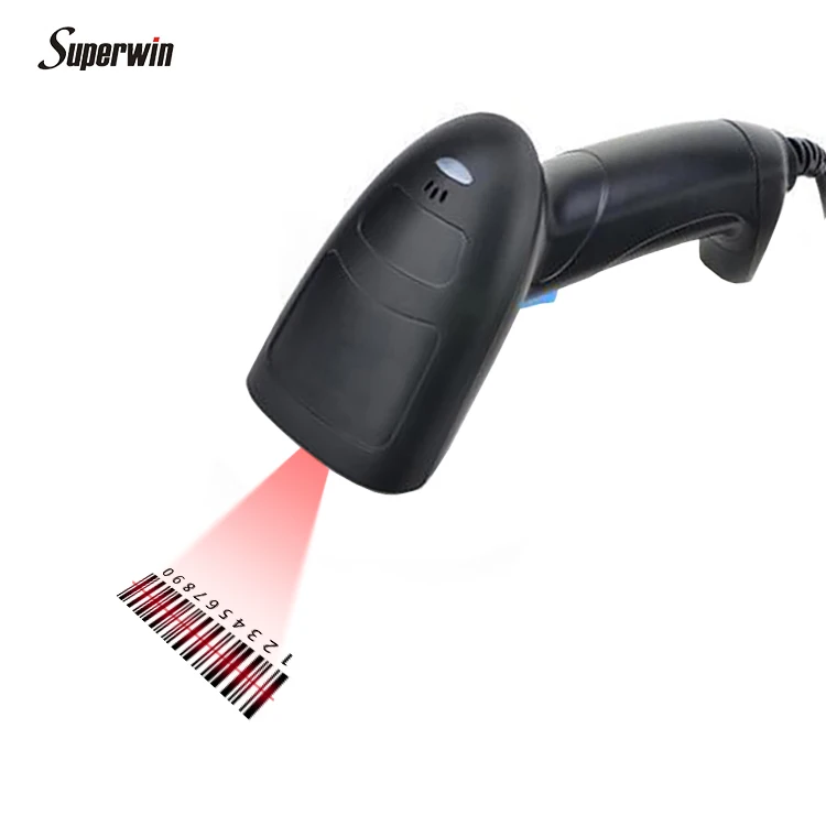 Portable Wireless BT Barcode Scanner Rechargeable 1D and 2D Scan Gun  Escaner for Inventory Management