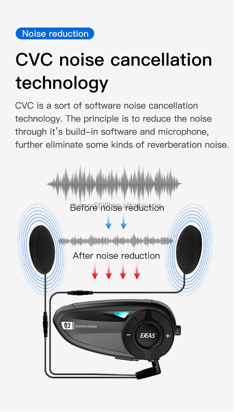 product tiypeor ejeas q2 wholesale driveway intercom sports phone system long km motorcycle helmet bluetooth intercom-7