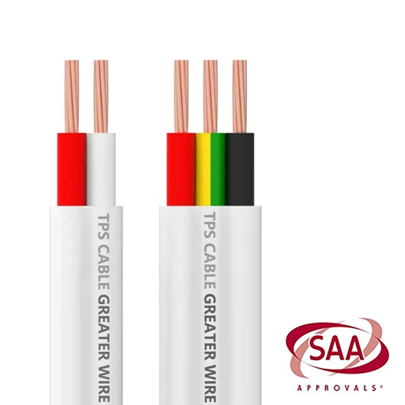 Saa Certificate As/nzs 5000.2 1.5mm 2.5mm 4mm 6mm 2 Core 3 Core Flat ...