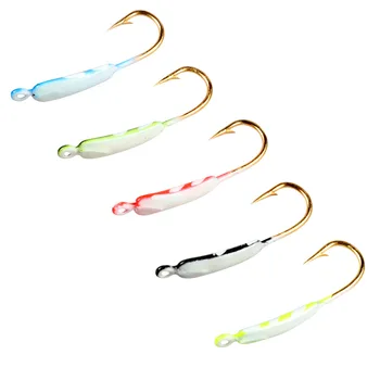 WEIHE 25mm/0.7g Luminous Ice Fishing Hook Mini Lead Fish Hook Root Fishing Hook – Hooks – view 5