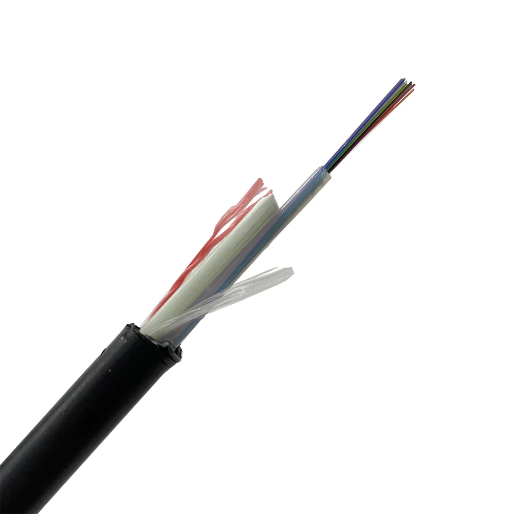 ASU 6 core 12 core G652D HDPE 100M span aerial ASU mini adss cable