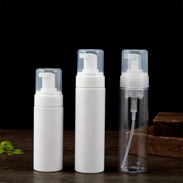 High Quality 100ml 120ml 160ml Pe Pet Plastic clear Facial Cleanser Foam Pump Bottle Wholesale