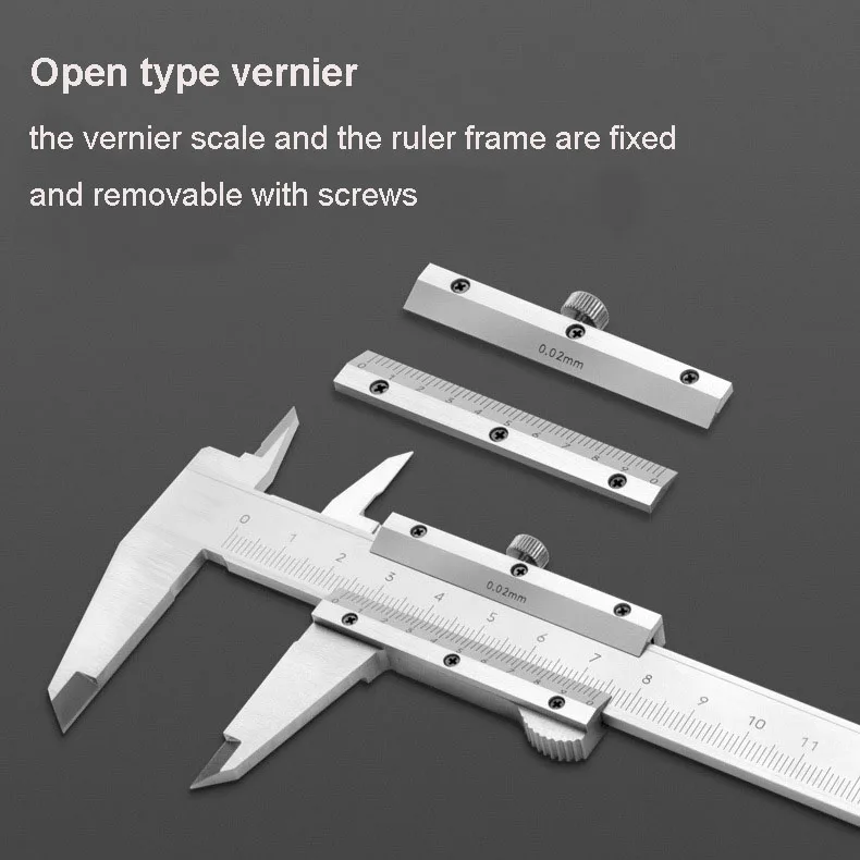 Durable Vernier Caliper Steel Inner/outer Diameter Measuring Gauge