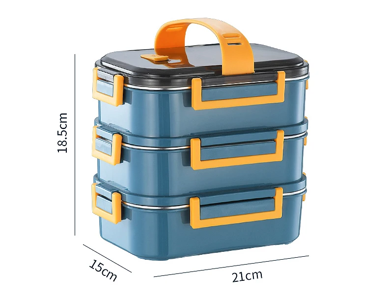 304 Stainless Steel Bento Box and Plastic Tiffin Lunch Box Food Storage Container for Adults & Kids_7