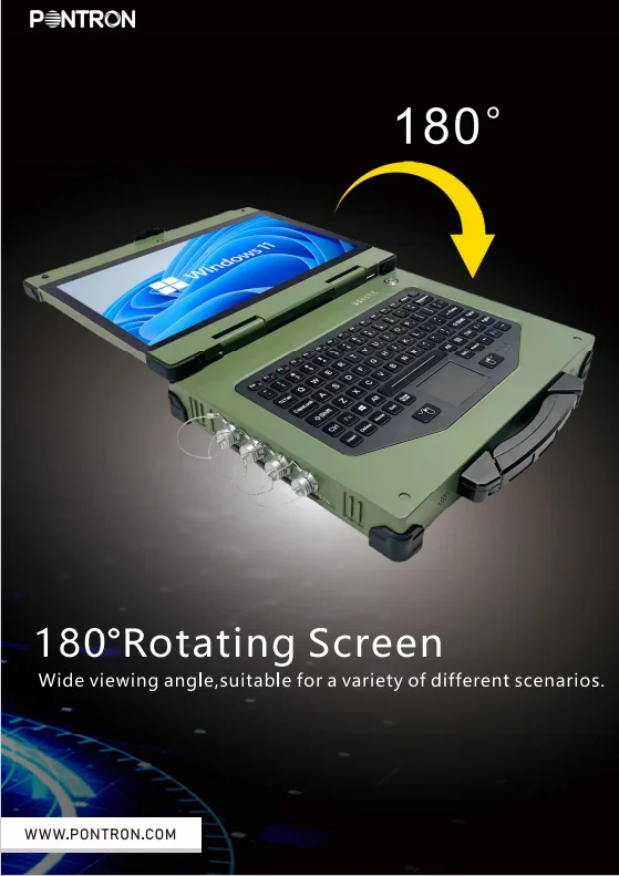 14 Inch 11th Generation IP65 Industrial Grade Portable Rugged Laptop ...