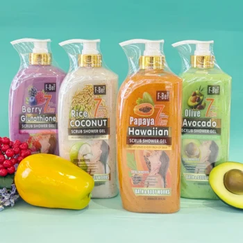 Natural Glutathione Scrub Shower Gel Papaya Body Scrub Bath Exfoliating Moisturizing Brightening Skin Body Wash