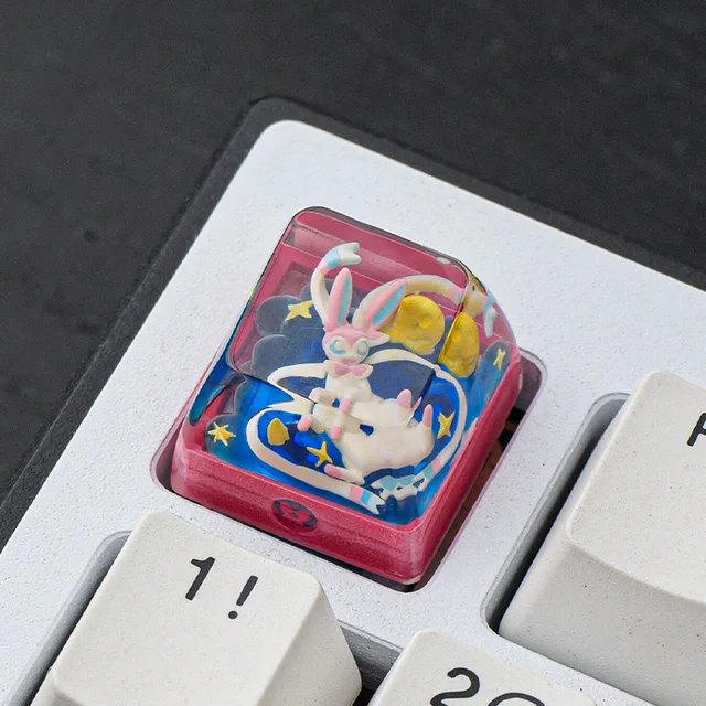 3D Printed Resin Artisan Keycaps  Poke Mon Gaming Keyboard  Handmade ESC Replacement Support Customization  Mechanical Keyboards