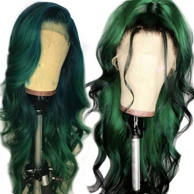 Wholesale Ombre Rainbow Colorful Body Wave Wigs - 100  display picture 3