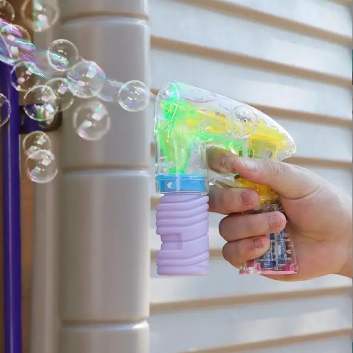 Toy Buddy Bubble Blasta Light Up Bubble Gun **LED LIGHTS** Great Summer Fun 