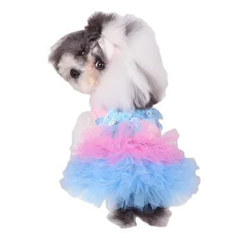 Pet Clothing Dog Skirts Spring Summer luxury Designers Girl Dog Clothes Cotton Pet Dog Dress