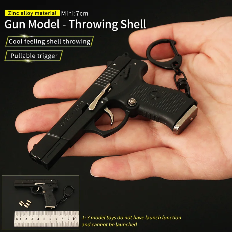 Shell Ejecting Toy Gun Realistic Gun Model Toy Metal QBZ 92 Real Safe for Boys Gifts Disassembly Shell Ejecting Toy Gun