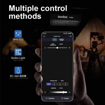 Godox KNOWLED Flexible LED Mat F200Bi F400Bi F600Bi 2700-8500K Foldable Waterproof App Control Studio LED Light Panel detail image