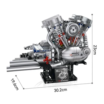 XINZHUAN XZ0014 2026 New MOC Classic V2 Flat-Head Engine Model Kit