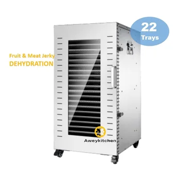 Factory Large Capacity Food Dehydration Drying Machine 22 Trays Commercial Meat Jerky Fruit Dehydrator