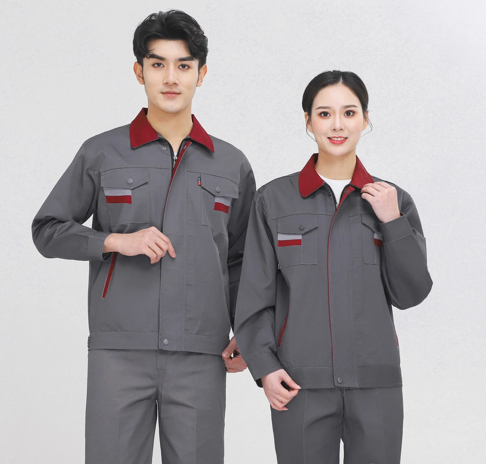 Work Uniform Factory Reflective Safety Long Sleeves Working Clothes ...
