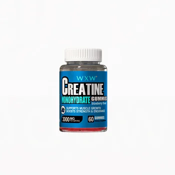 Private Label 3000 Mg Creatine Monohydrate Gummies Support Muscle Growth Boosts Strength & Endurance Increase Muscle Mass