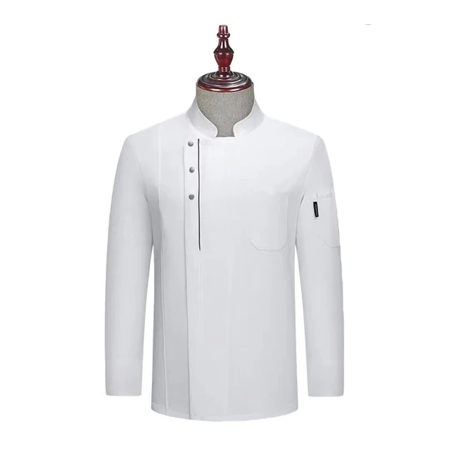 Cheap Custom New Red Long Sleeve Chef Jacket Men's Chef Coat