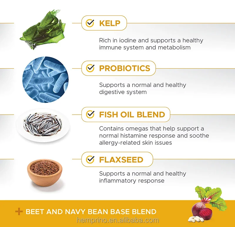 Allergy Immune Pet Nutrient Chondroitin Omega Fish Oil Probiotics Dogs Joint Supplement
