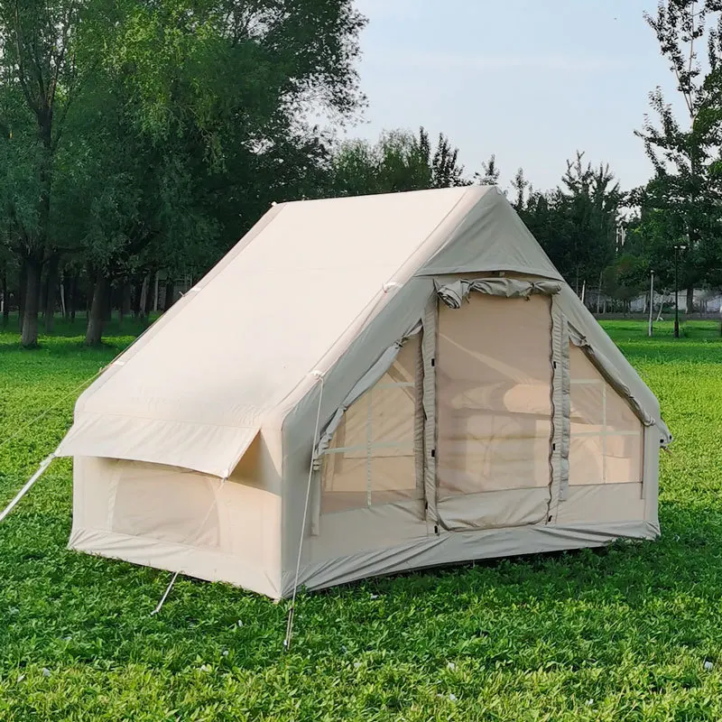 Explorinf Inflatable Glamping Air Pole Tent Multi Persons Large Camping ...