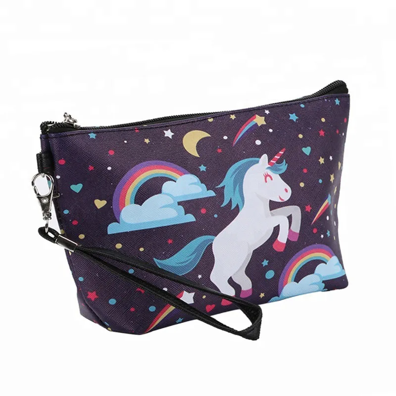 Cute Cartoon Unicorn Pattern Cosmetic Bag Makeup Pouch on Sale