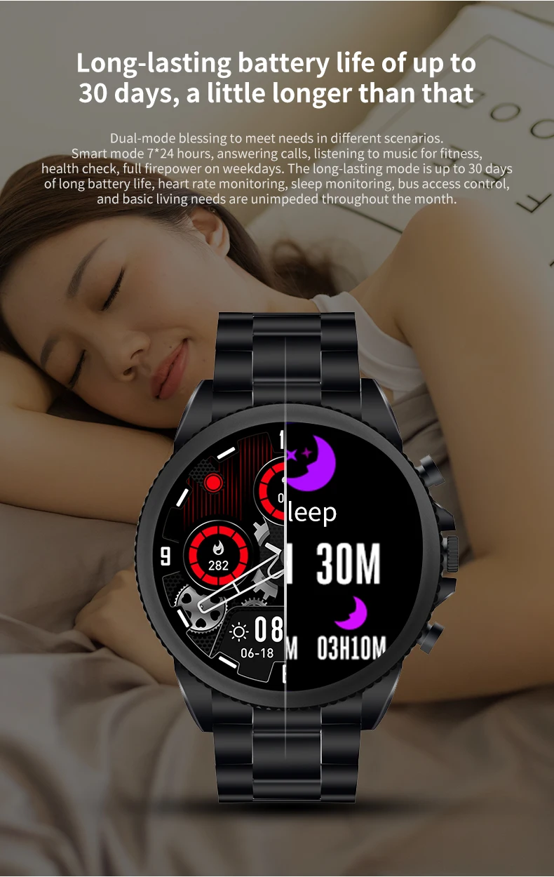 2022 Simba Smart Watch C08 Full Round Touch Screen Heart Rate Monitor Sports Fitness  Android IOS Watches Men Smartwatch