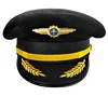 Black cap with gold badge 9