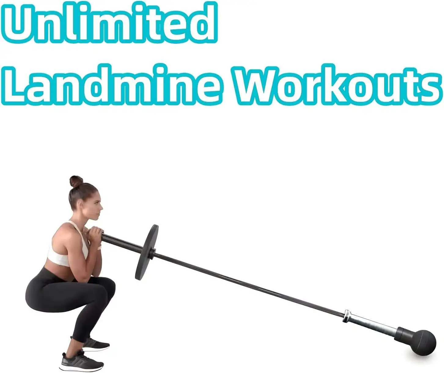 Wellshow  Exercise Landmine Attachment for Barbell Row Barbell Trainer Barbell Holder Landmine Base Home Gym