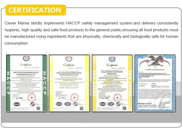 Clever Mama 85g Wholesale Yogurt Pudding Halal Low Fat Jelly Pudding Jelly Drink Zero Gelatina