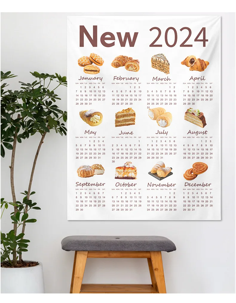 Copllent 2024 Calendar Hanging Cloth Wall Decoration 365 Day Calendar   H0467e987efc74f5e8130564e82ec3c7cN 