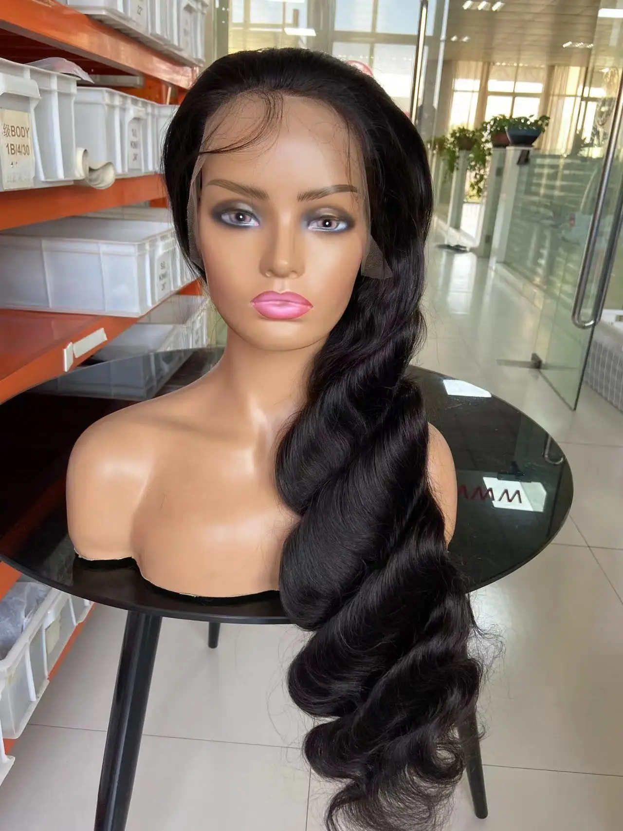 Big Discount Factory Wholesale 100 Virgin Human Hair Wigs Brazilian Human Hair wig Body Wave Lace Front Wigs Alibaba