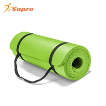 Supro Eco Friendly 15mm  20mm Rubber Large Yoga Mat gray nbr pilates Travel Fitness Non Slip Yoga Mat