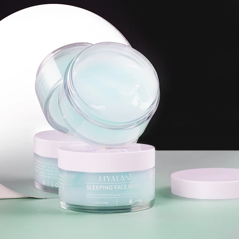 Лучшая оптовая продажа маска для лица на ночь глубокое сияние увлажняющая Антивозрастная маска для лица