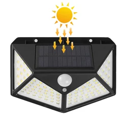 Уличное освещение на солнечной батарее с датчиком движения Amazon, светодиодная настенная лампа Rgb, уличные водонепроницаемые садовые фонари на солнечной батарее