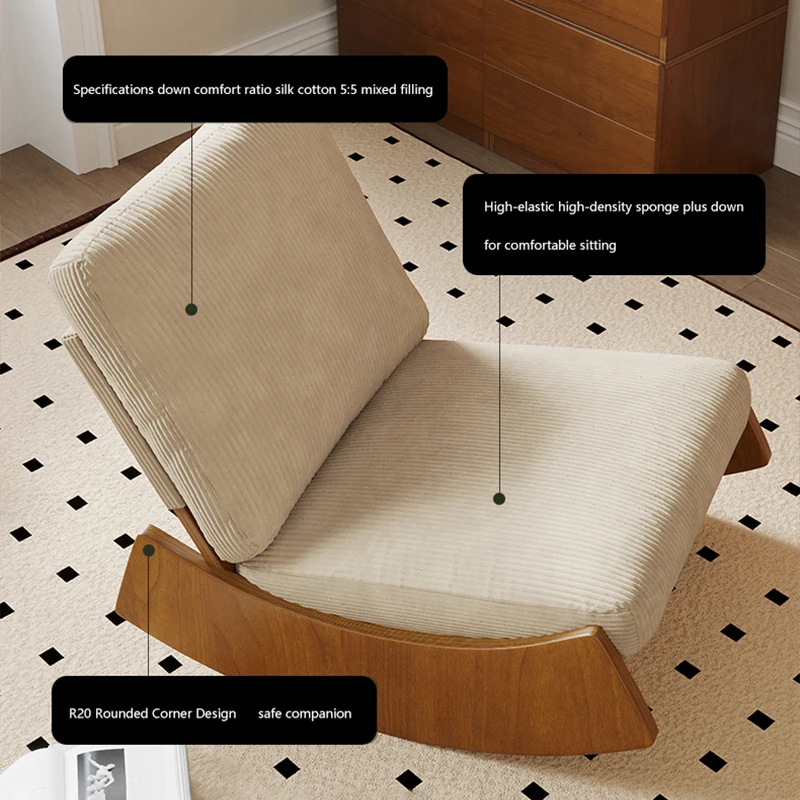 Maxkyロッキングチェアシングルチェアアダルトリクライニング