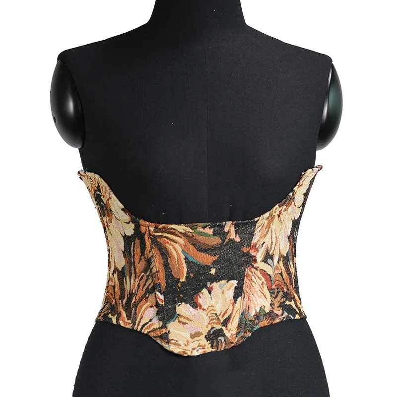 Women's 16CM Wide Lace-up Corset Belts Breathable Bustier Tie Cinch Waist  Belts for Party Costume Clothing Dresses
