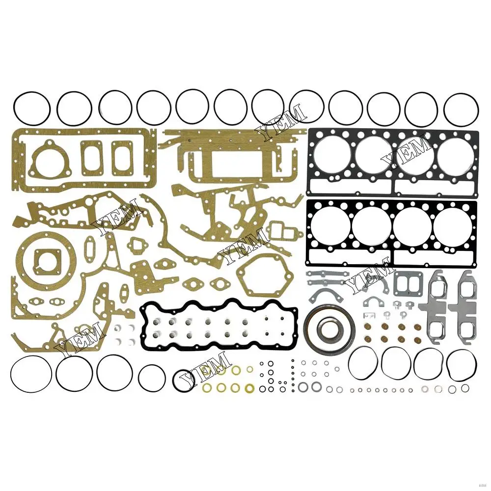Cylinder Gasket Kit With Head Gasket For Caterpillar 3304 Diesel Tractor Motor Engine