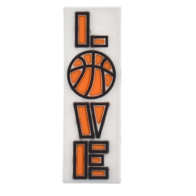 20PCS PVC Straw Charms Sports Series Basketball Football Reusable