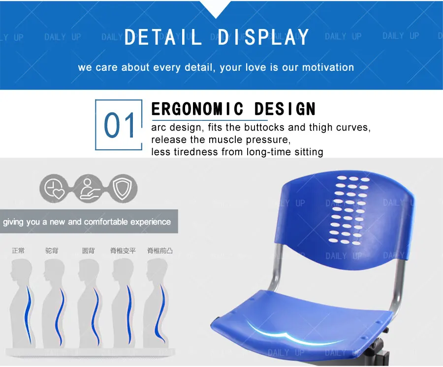 High Quality Station Waiting Bench With Metal Transom And Curved Back Durable Airport Chair Set For Public Area And Hospital